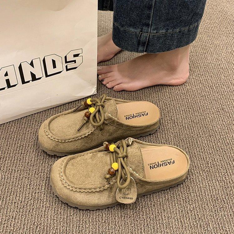 Retro bag head Birkenstocks spring new thick-soled Birkenstocks heightening casual slippers
