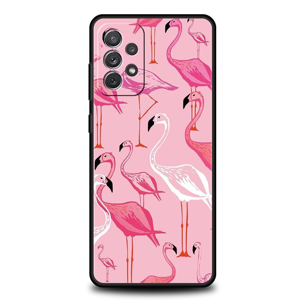 Pink Red Flamingo Phone Case For Samsung Galaxy A51 A71 A21S A12 A11 A31 A41 A01 A03s A52 A32 A22 A13 A23 A33 A53 A73 5G Cover