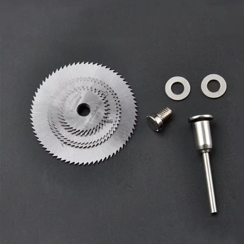 7pc Metal Circular Saw Disc High-quality Core Shaft Tapered Thread Core Shaft Handle Cutting Wheel Cone Rotating Tool Cone Shaft