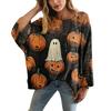 XY-LK01-Pullover hollow blouse 3D printed sweater spring and summer new