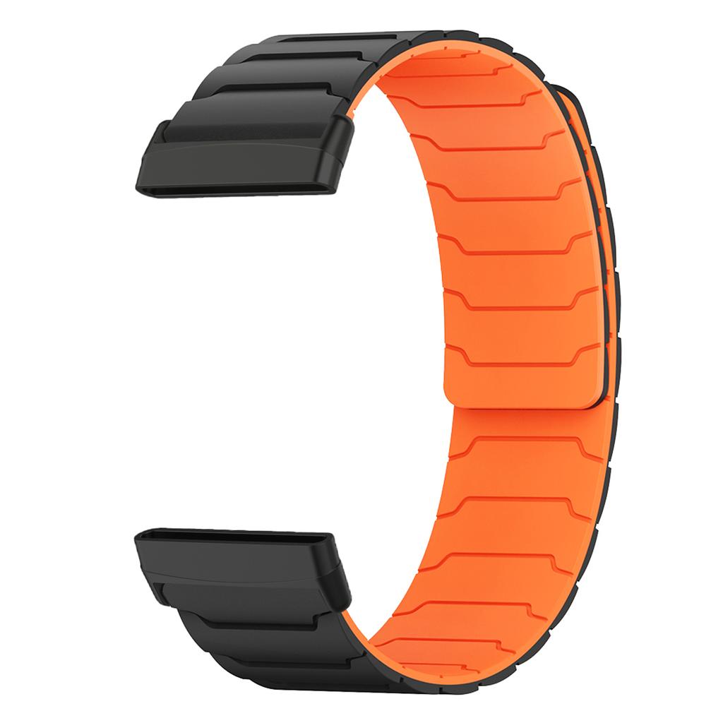 Magnetic loop strap for Fitbit watch versa 4/3 two color silicone band for versa 2/1 sport Bracelet replacement Wristband