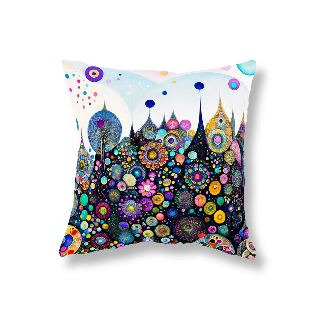 Meditation Buddha Pillowcase Sofa Decoration Room Bedside Office Game Chair Cushion Cover Home Decor 45x45cm