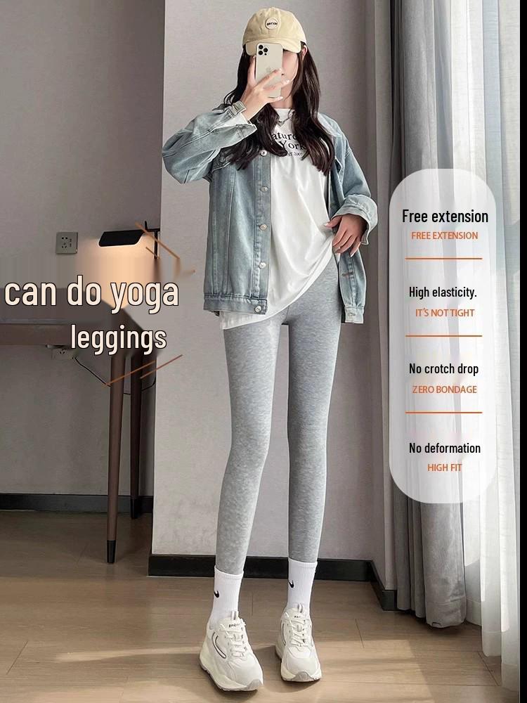Plus Size Fleece-Lined Leggings for Women - Thick, Warm, Slimming Tapered Pants for Spring and Autumn