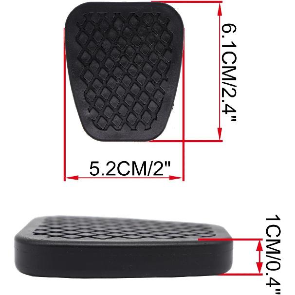 [Replacement] for Honda for Jazz for Fit for GE1/2/3 2008 2007 2006-2002 Car Rubber Brake Clutch Foot Pedal Pad Covers Manual Transmission