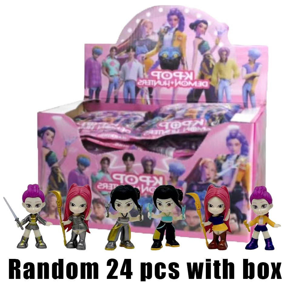 Anime Kpop Dämonenjäger Puppe Spielzeug Rumi Mira Zoi Charakter Blind Bag Ornament Spielzeug Kinderspielzeug Weihnachtsgeschenk