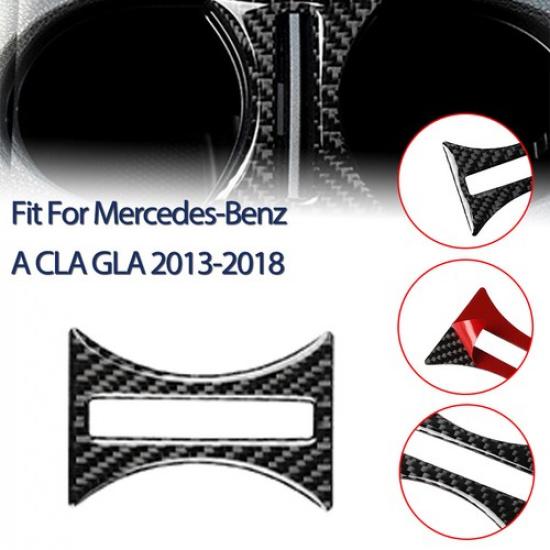 

Auto Carbon Fiber Water Cup Holder Box Cover for Mercedes Benz A CLA GLA Clas-W