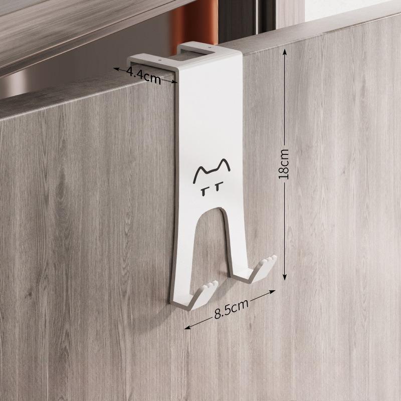 3 Stück Türhängehaken, Türrückhaken Aufbewahrungsregal Ohne Bohren Küchenschranktür Wandhängender Kleiderbügel Aufbewahrung Kleidung Hüte Schlüssel Artefakt
