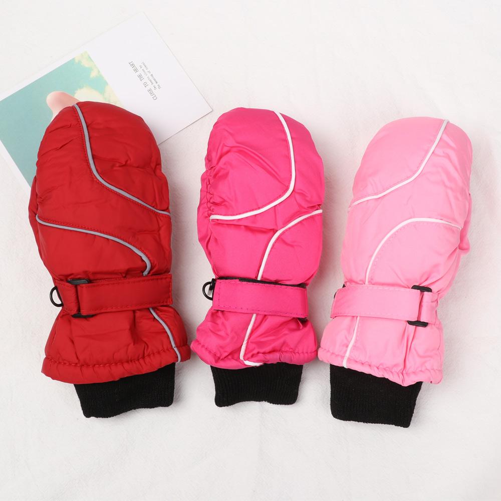 Warm Children Kids Snow Snowboard Long-sleeved Mitten Windproof Waterproof Children Ski Gloves