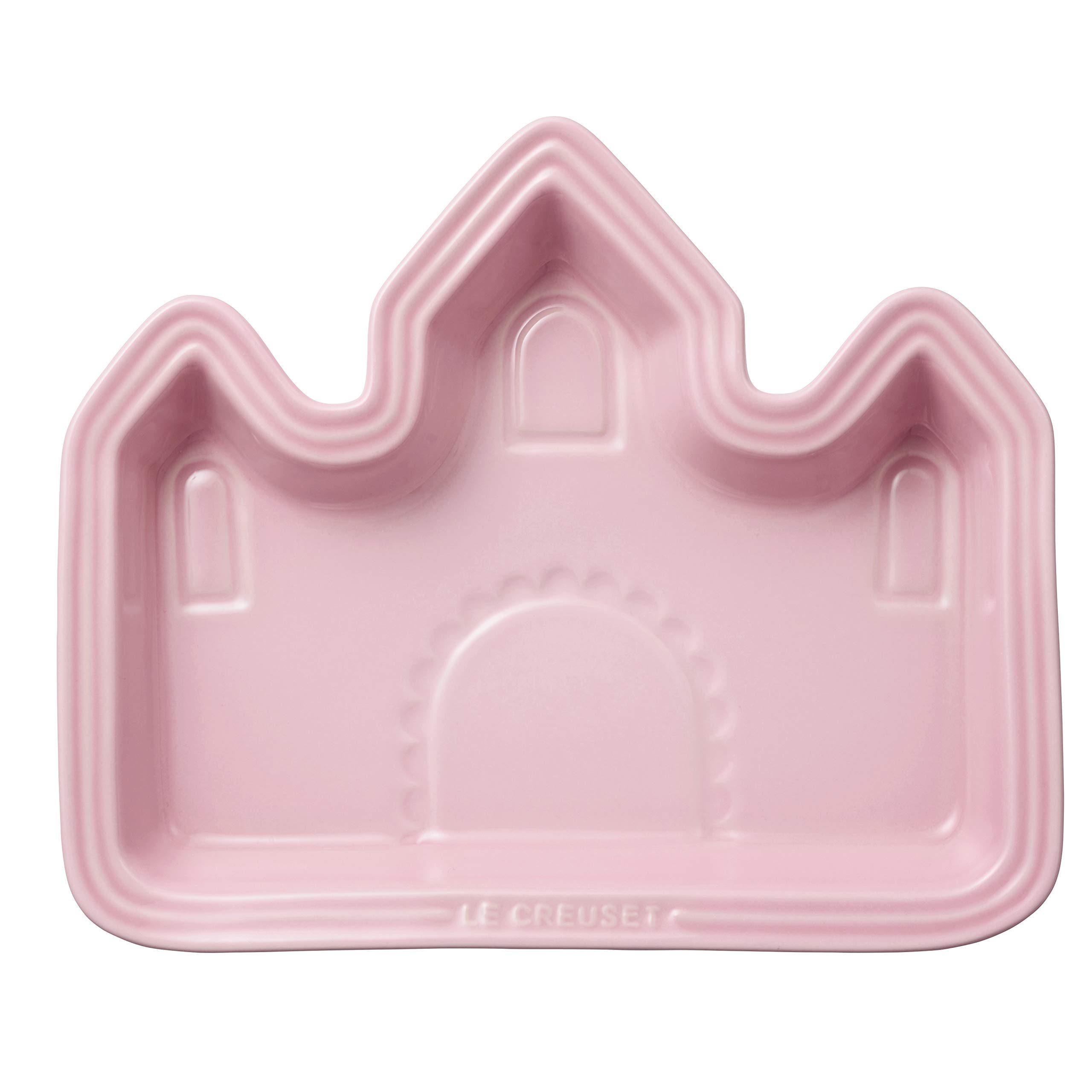Le Creuset Baby Lunch Plate (Castle Design) - Milky Pink - Heat and Cold Resistant, Microwave and Oven Safe - Perfect Gift for Baby Showers, First Mea