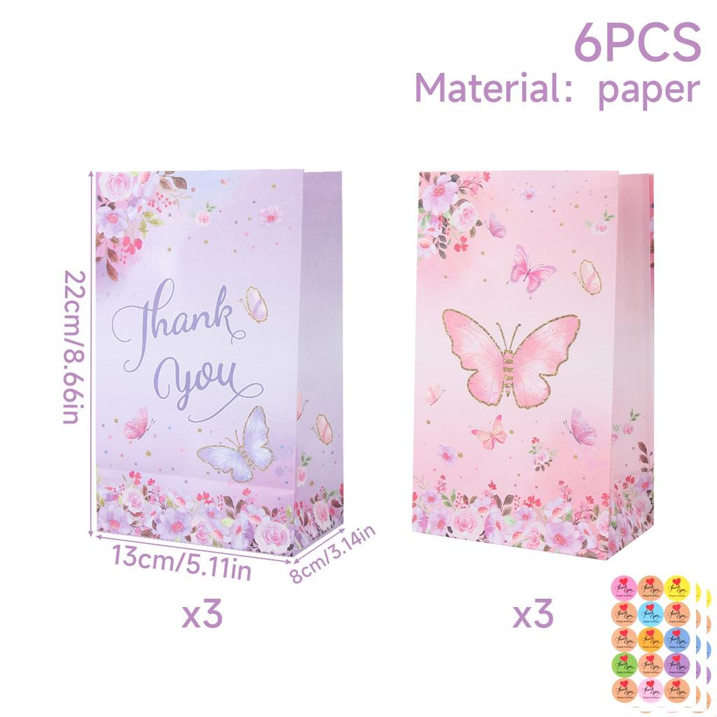 Pink Butterfly Backdrop Tableware Butterfly Birthday Party Decoration For Girl DIY Gift Butterflies Background Baby Shower Decor