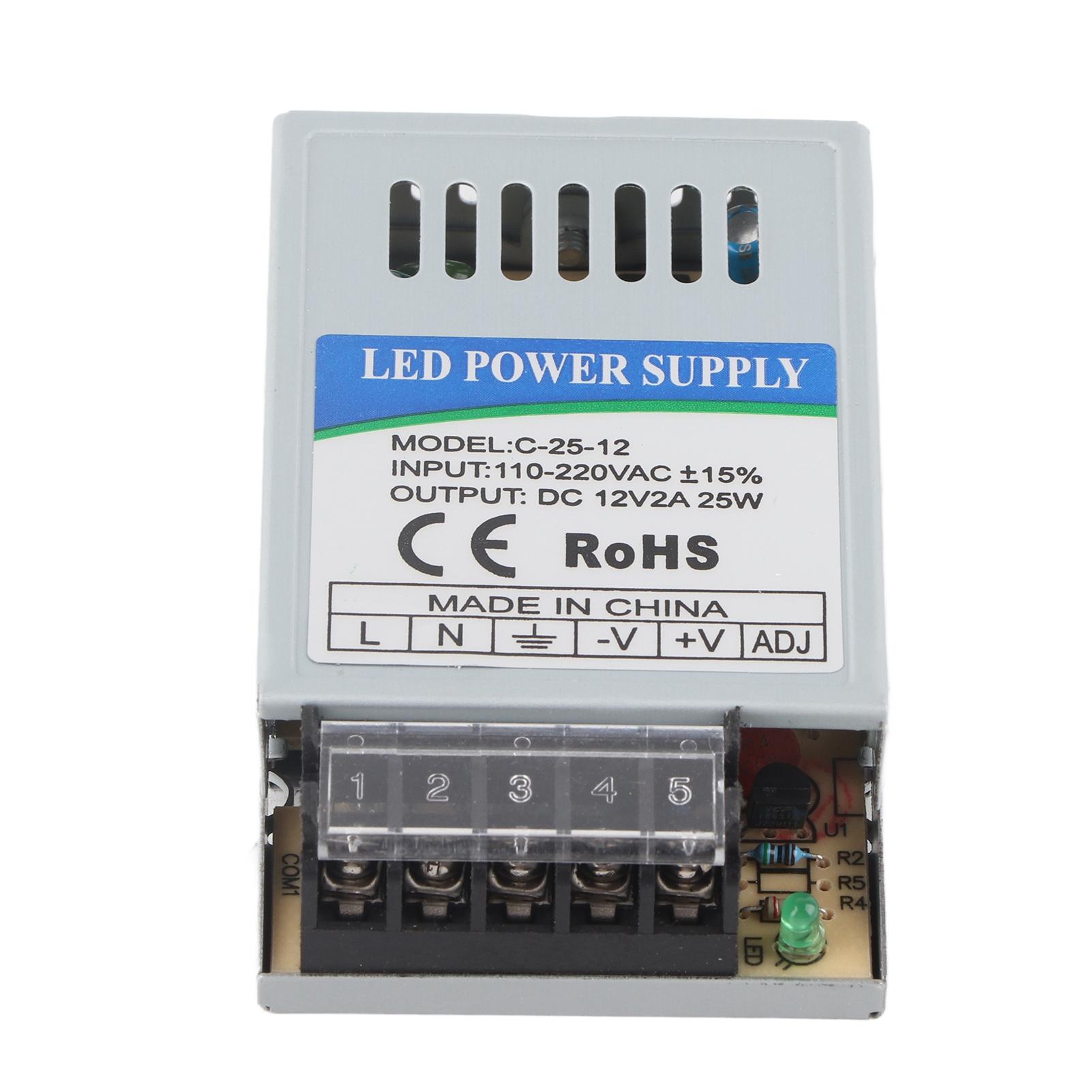 

25W 12V Professional LED Power Supply Waterproof Switching Power Supply AC110220V