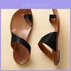 Elegant Women Footbed Flip Flops Summer Sandals With Premium Leather And Flat Heel