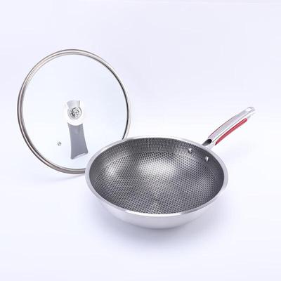 ZISIZ 304 Stainless Steel Induction Wok