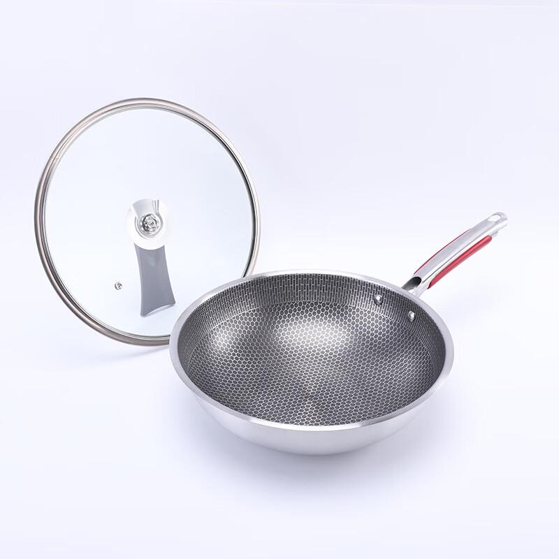 ZISIZ 304 Stainless Steel Induction Wok