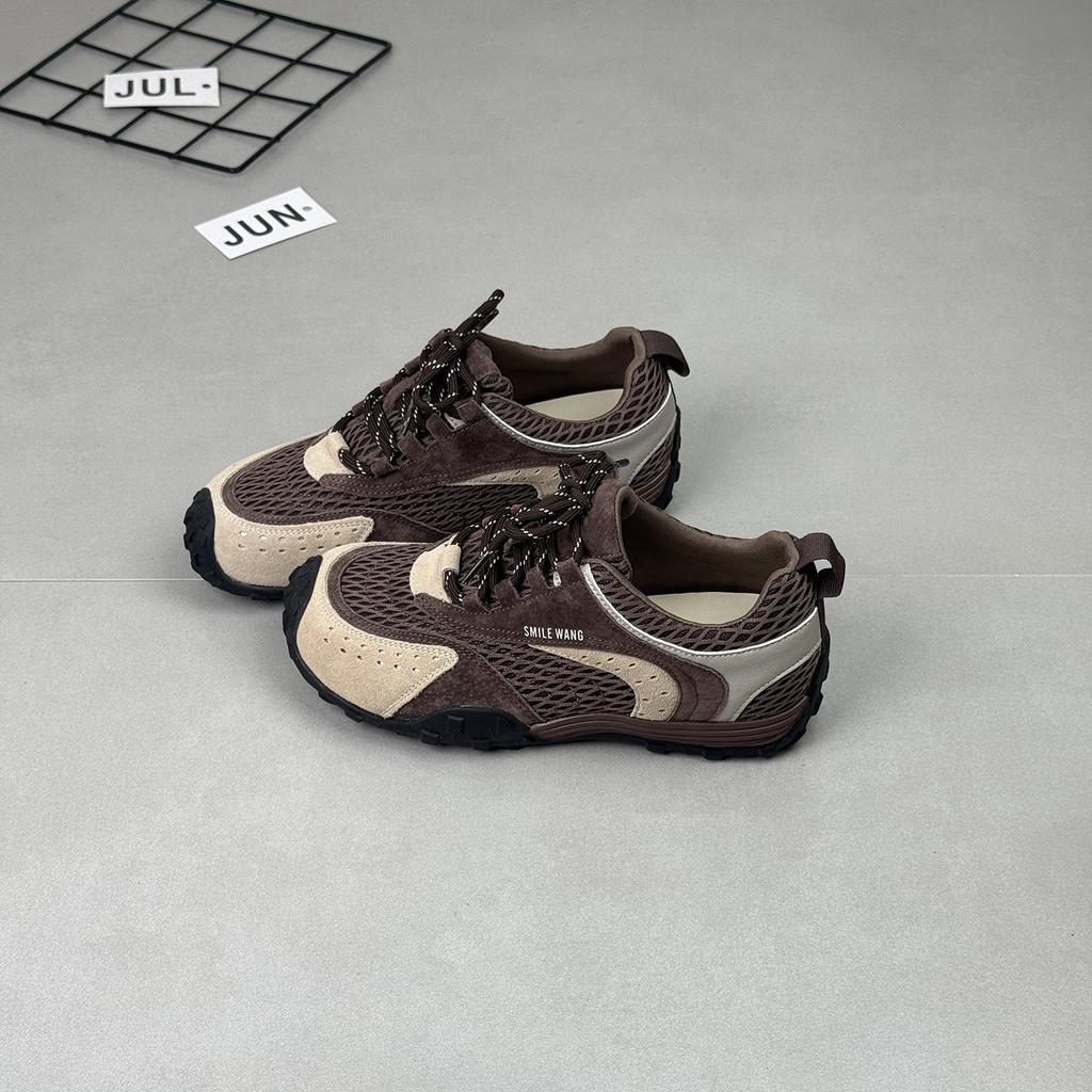 Leather inner height increase German training shoes women's 2025 autumn new Maillard wind non-slip versatile casual breathable Forrest Gump shoes