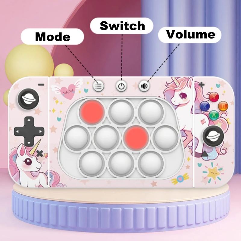 Pop Push Bubble Fidget Sensory Toys Whack A Mole Music Quick Press Bubble Game Machine Squeeze Stress Relief Toy Gifts for Kids