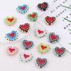TX63 1Pcs Fun Design Sense Heart Handmade Bumpy Charm Beads Glass Spacer Texture Bead DIY Earring Bracelet Necklace Jewelry