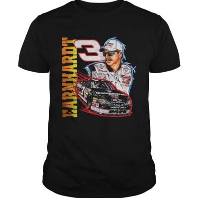 Dale Earnhardt Nascar Men's Black T-Shirt #3 GM Goodwrench Service Racing