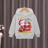 2025 Christmas Santa Claus Printed Children's Hoodie Children's Girls' Hoodie Sportswear Children's Fashion Cartoon Oversized Coat