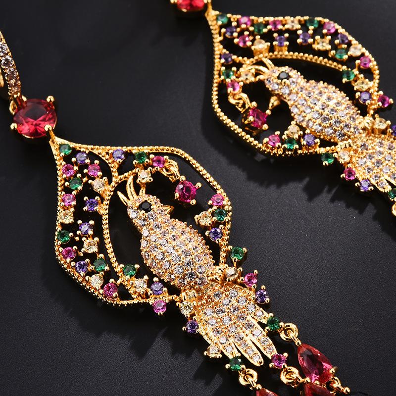 

2 шт. винтажные подвески в виде животных и птиц, многоцветные серьги-кольца AAA с длинными кисточками, висячие серьги-кольца для женщин, богемные ювелирные изделия