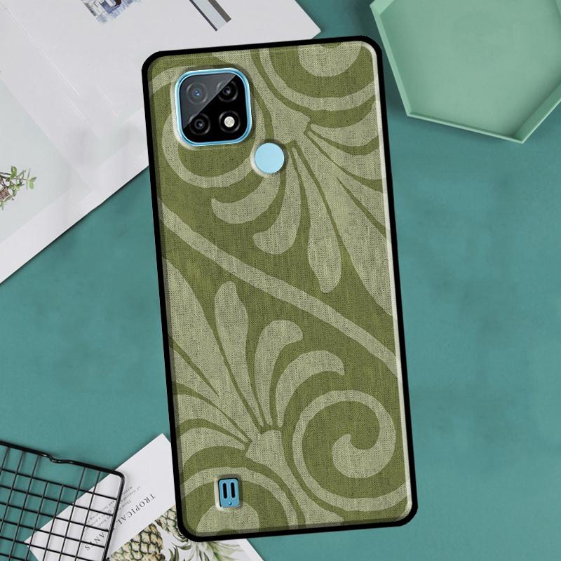 Matcha Sage Green Love Heart For OnePlus 10 Pro 9 Pro 8T 9R Nord2 Case For Realme 9 8 Pro 8i 9i C35 GT Neo 2 3 Master