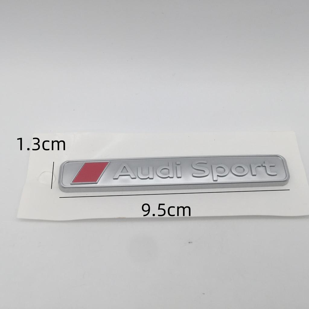 2026 1pcs ABS for Audi Sport car emblem Side Fender Rear Trunk sticker Badge styling Auto accessorie