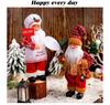 Cross-Border Santa Claus Ornament: Cute Christmas Doll Holding Gift for Window Decoration