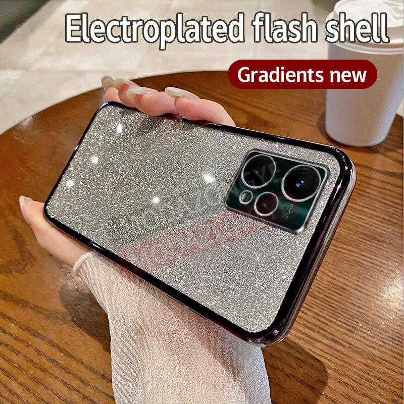 

Для OnePlus Nord CE 2 Lite 5G чехол с гальваническим покрытием, мягкий блестящий чехол из ТПУ OnePlus NordCE2Lite 5G, чехол для телефона для девочек и женщин OnePlusNordCE2Lite5G