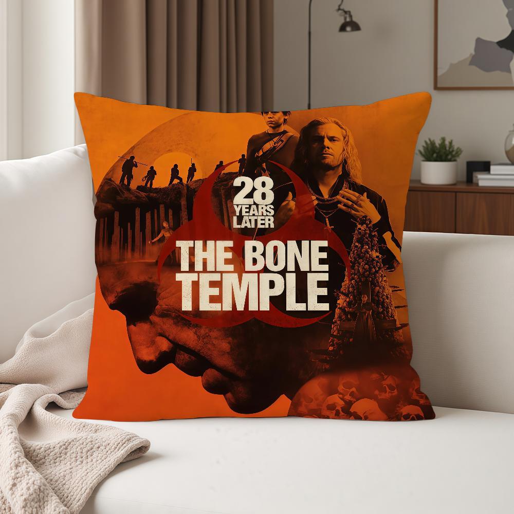 

Movie 28 Y-years Later The B-bone Temple Pillow Case Suitable For Bedrooms Living Rooms Cars Home Decoration 12x12Inch