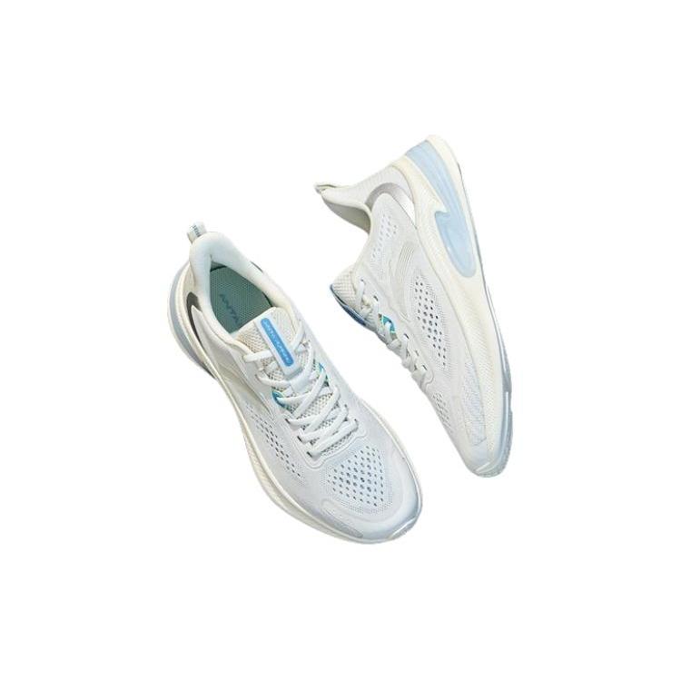 Anta Running Collection Slip Resistant Abrasion Resistant Low Top Running Shoes Men's White Blue 112325542-1