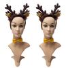 Набір: Обруч з рогами у формі вушок та хвіст-метелик, Мультяшний лось, Костюм для косплею, Головний убір