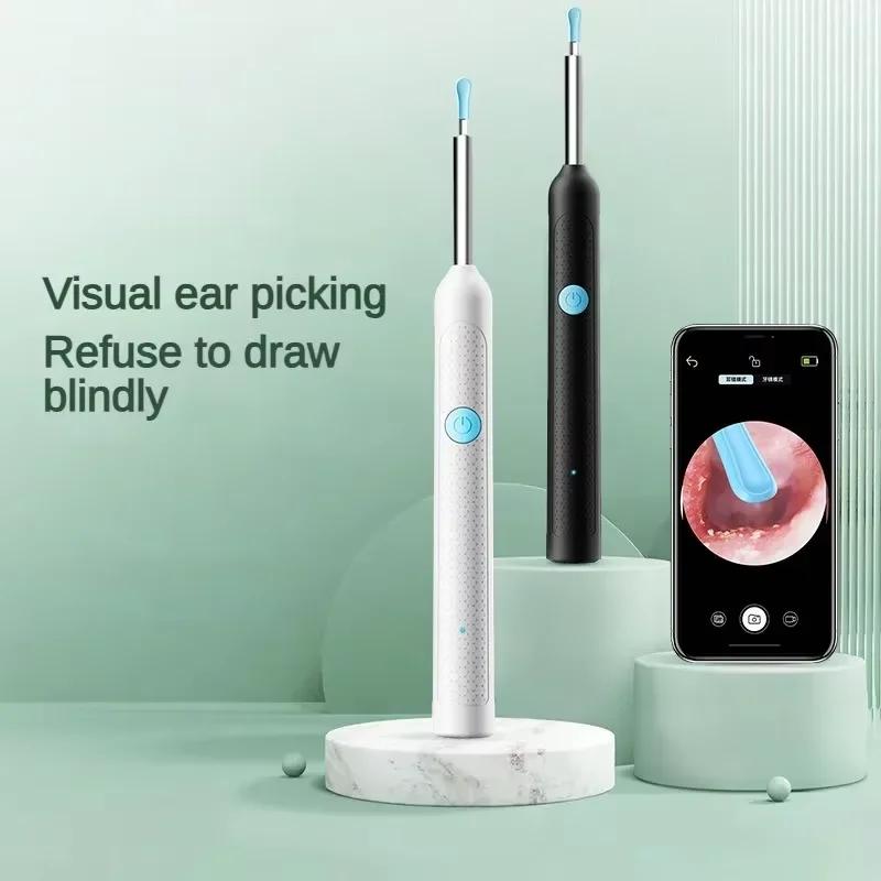 Wireless Ear Wax Removal Tool With Camera Safe Silicone Ear Cleaner For Adults And Kids Visual Otoscope Endoscope