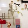 Poseable Skeleton Refrigerator Magnet Halloween Skeleton Figurine with Movable Joints Articulated Gothic Skeleton Magnetic Fridge Decoration Ornament