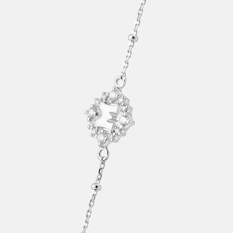 METROCITY JEWELRY M Basic Sterling Silber Weißes Armband A231SB9222WPA