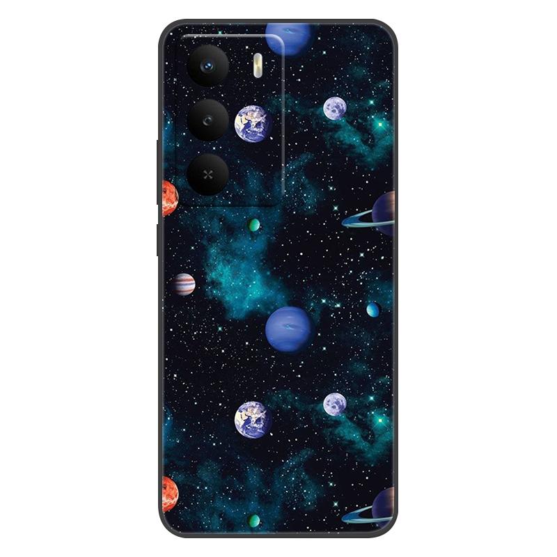 For Realme 14x 5G Case Silicone Luxury Space Soft Bumper for Realme 14X Phone Cover Realme14x RMX5020 TPU Funda Fashion Bag