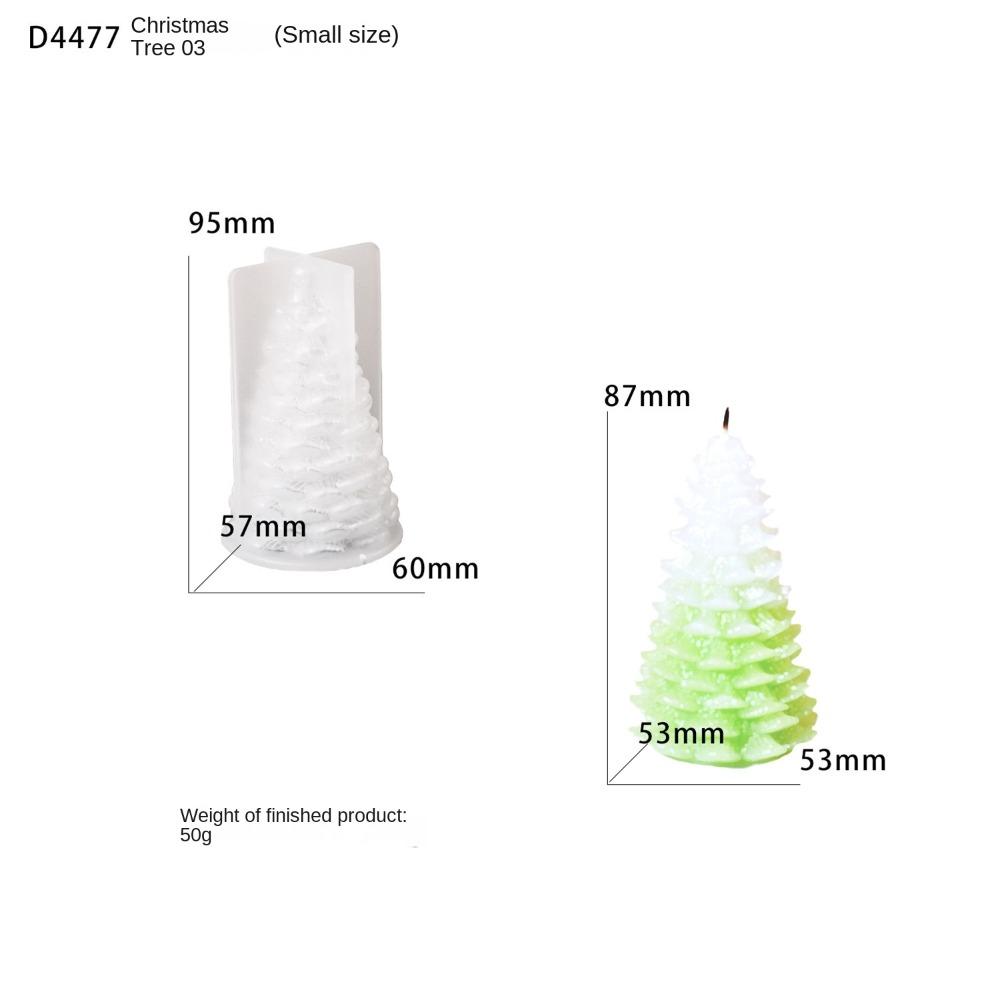 Silicone Candle Mold Tower Christmas Tree Resin Plaster Mold Scented Candle Molds  Party Decoration