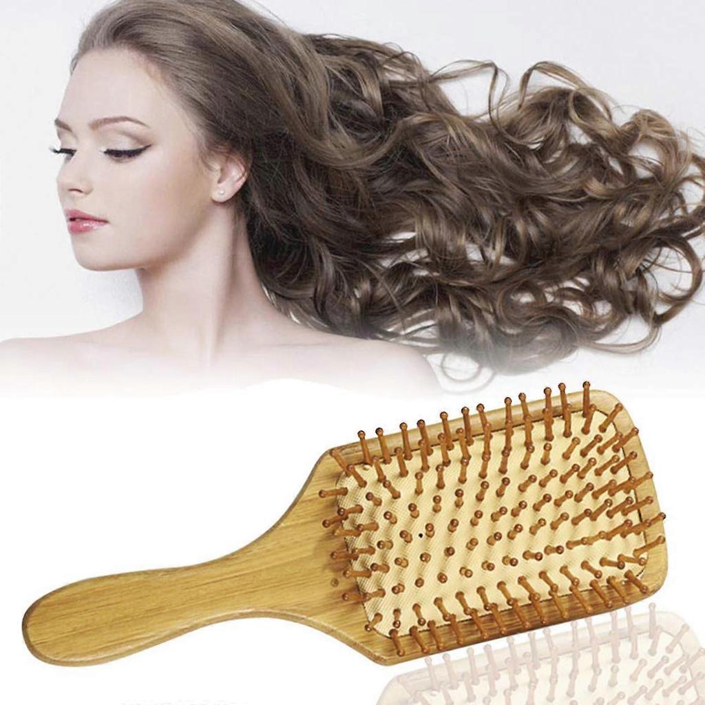 Hair Brush Comb Bamboo Paddle Hairbrush Massage Brush Comb