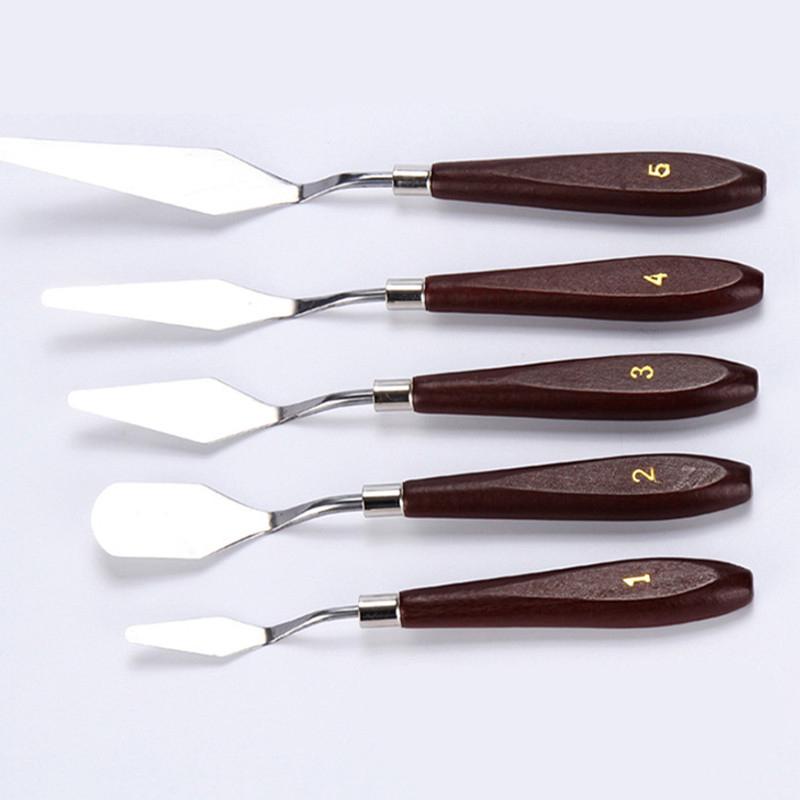 5 Teile/satz Edelstahl Spachtel Gebäck Werkzeuge Kuchen Creme Mixer Schaber Schaufel