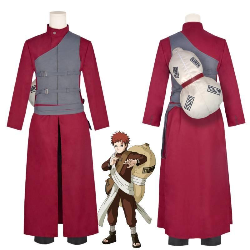 Naruto Gaara Kazekage Cosplay Halloween Anime Animation Costume Performance