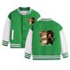 Boys' 2026 Fleece-Lined Baseball Jacket for Spring and Autumn