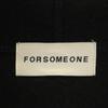 FORSOMEONE Long sleeve Bore Zip hoodie 48 black Men's Used