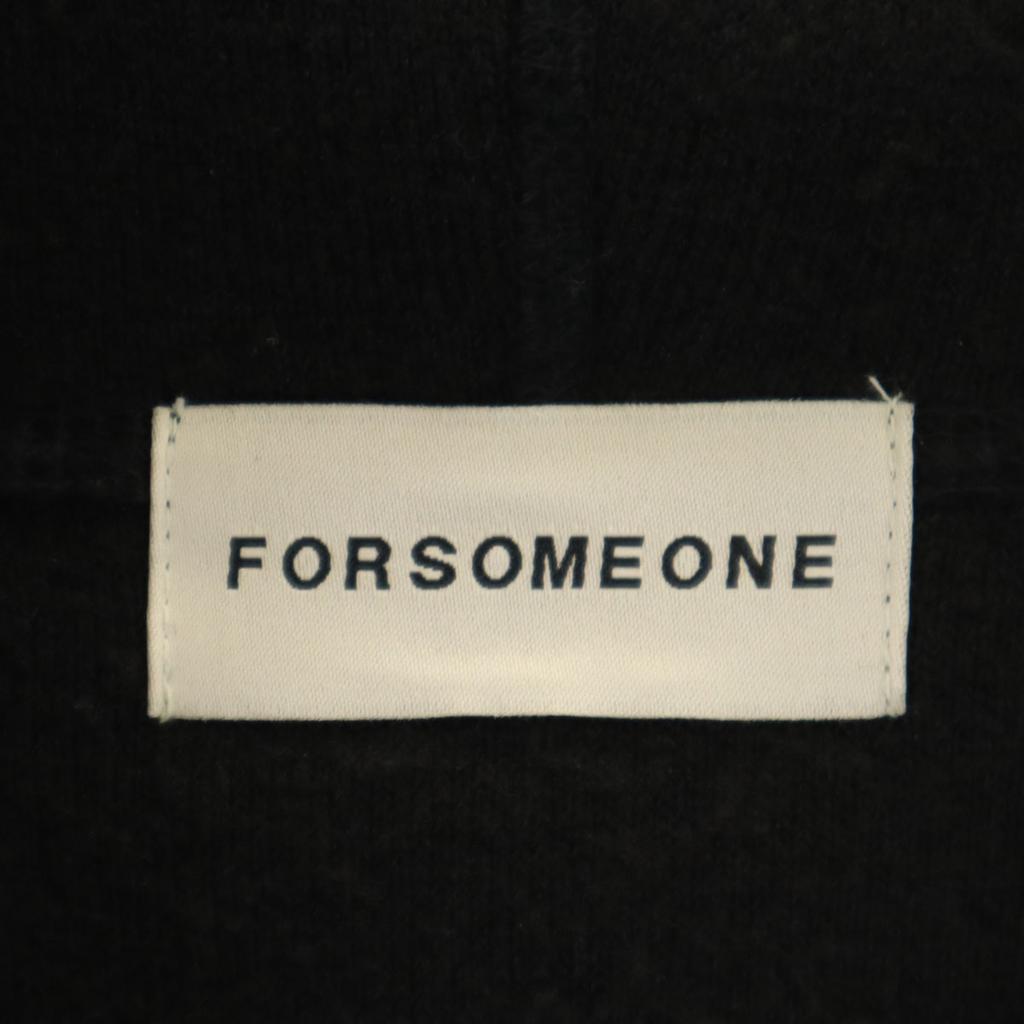 FORSOMEONE Long sleeve Bore Zip hoodie 48 black Men's Used