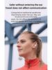 MS8 Bluetooth Bone Conduction Single-Ear Headset with Clip-On, Non-In-Ear, Hanging Ear Style, and TWS Technology.