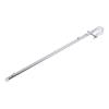 Stainless Steel Marine Yacht Kayaking Diving 16'' Rail Mount Flag Pole - Silver Surface Polishing Glossy and Lustrous