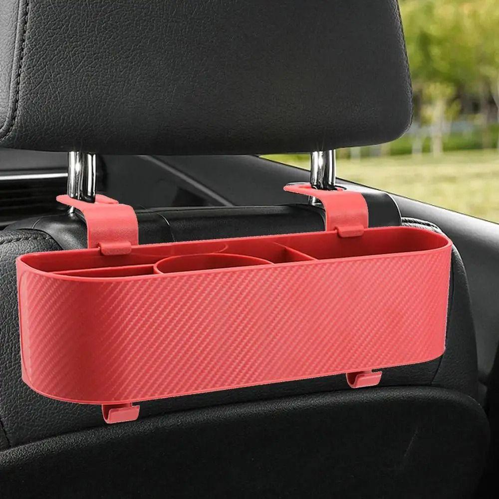 Partitioned Car Interior Cup Holder Waterproof Backseat Organizer Car Seat Storage Box  Snacks