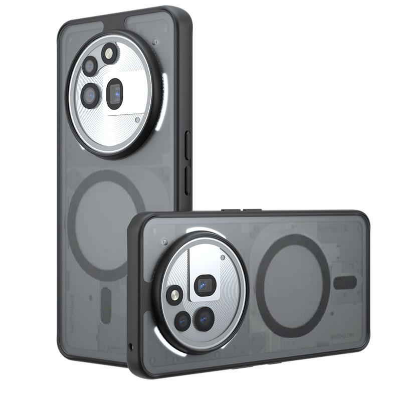 

Для Magsafe Магнитный чехол для Nothing Phone 3A Pro Матовые противоударные чехлы для телефонов Для Nothing Phone 3A 3APro Беспроводной зарядный чехол Nothing Phone 3A Pro чёрный