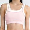 Women's Shockproof Sports Bra with Chest Pads - Two-Piece Yoga and Fitness Top