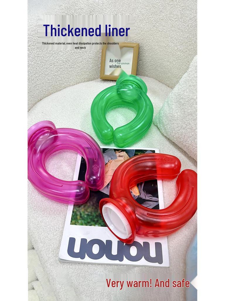 Doppelverwendbare U-förmige Nackenstütze: Heiß-/Kaltwasserflasche & Eisbeutel für Ganzjahreskomfort