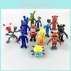 12 tk Komplekt Five Nights At Freddys Chica Freddy Nukk PVC Tegevuskujud Lastele