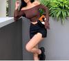 Women's Black Skirt: 2025 Spring/Summer Sexy Slit Suit, Anti-Exposure, Pure Desire Short Hip Skirt